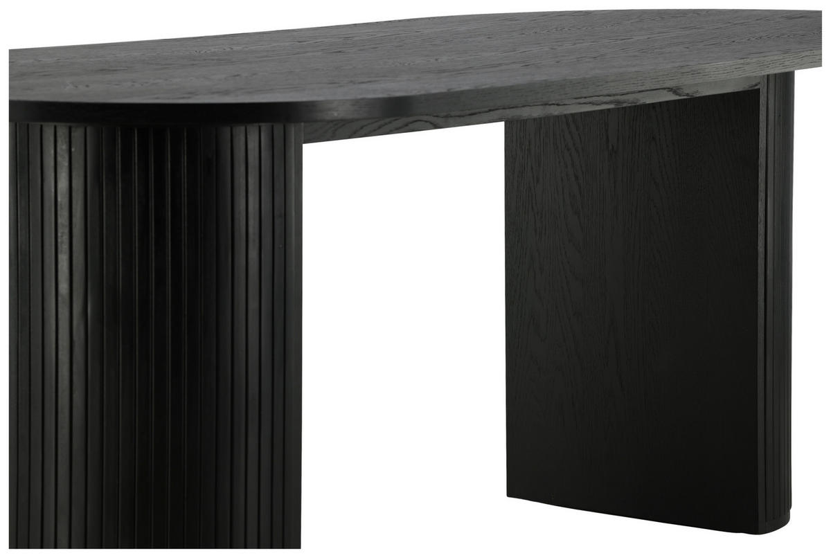 ESSTISCH in Holzwerkstoff, Holz 200/90/75 cm  - Schwarz, Design, Holz/Holzwerkstoff (200/90/75cm) - Livetastic