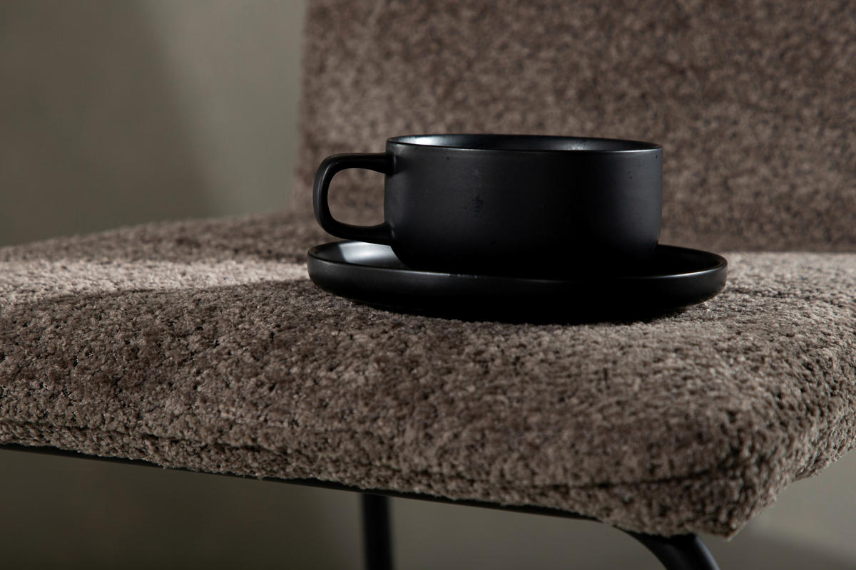 BARHOCKER-SET Schwarz, Dunkelgrau Stahl  - Dunkelgrau/Schwarz, Design, Kunststoff/Textil (41/84/50cm) - Livetastic