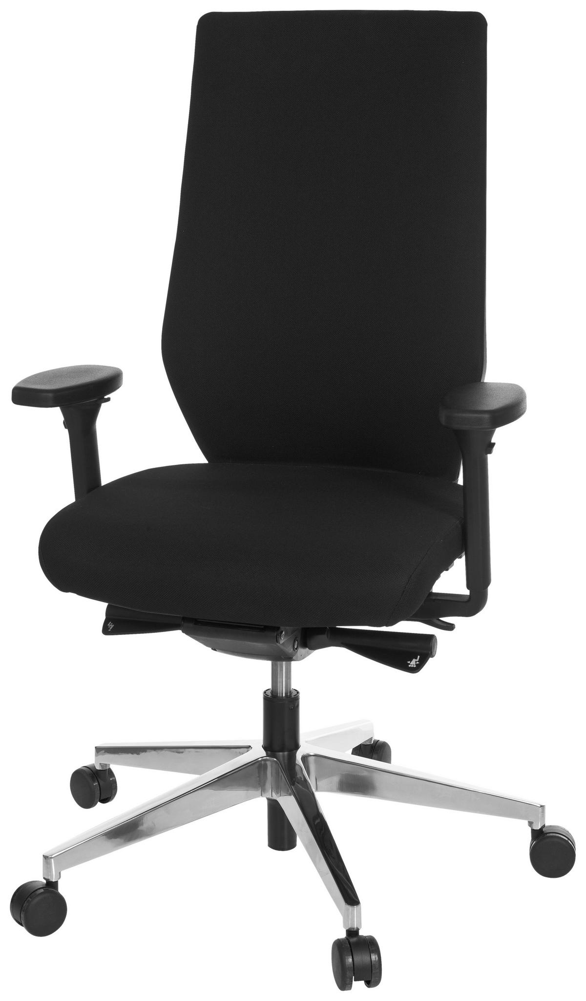 SNURRSTOL  i flatväv svart  - kromfärg/svart, Modern, metall/textil (60/123/53cm) - MID.YOU