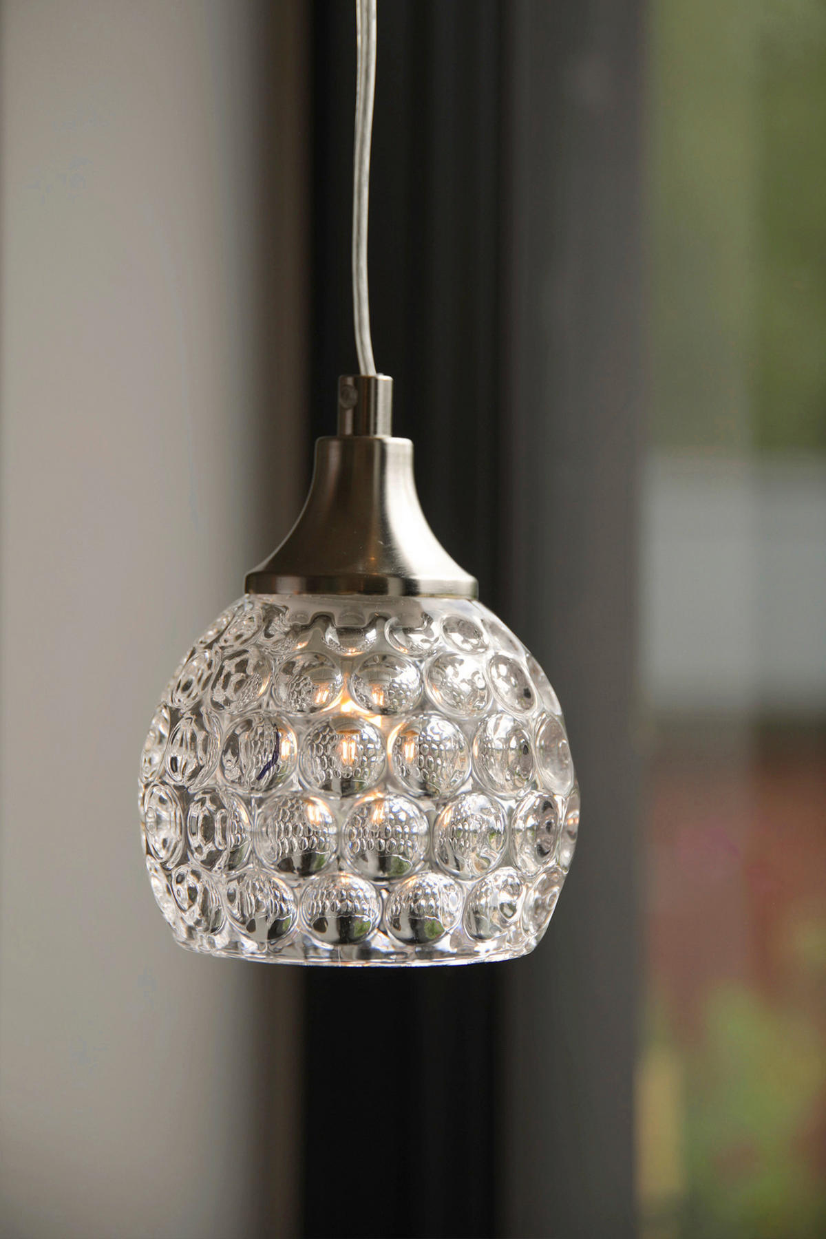 PENDELLEUCHTE CLEAR 11,5/14,5/11,5 cm  - Transparent/Nickelfarben, Trend, Glas/Metall (11,5/14,5/11,5cm) - Markslöjd
