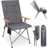 CAMPINGSESSEL - Silberfarben/Grau, Basics, Textil/Metall (54/102/71cm) - Modante