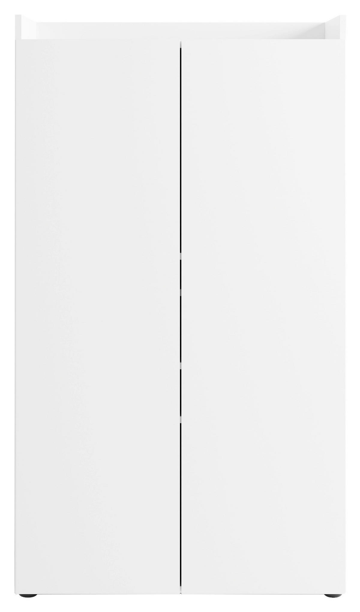 SEKRETÄR  in Weiß  - Schwarz/Weiß, Design, Holzwerkstoff/Kunststoff (80/141/40cm) - MID.YOU