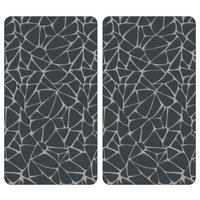 HERDABDECKPLATTE 3753513  - Schwarz/Grau, Basics, Glas (50/28.5/0.4cm) - Kesper