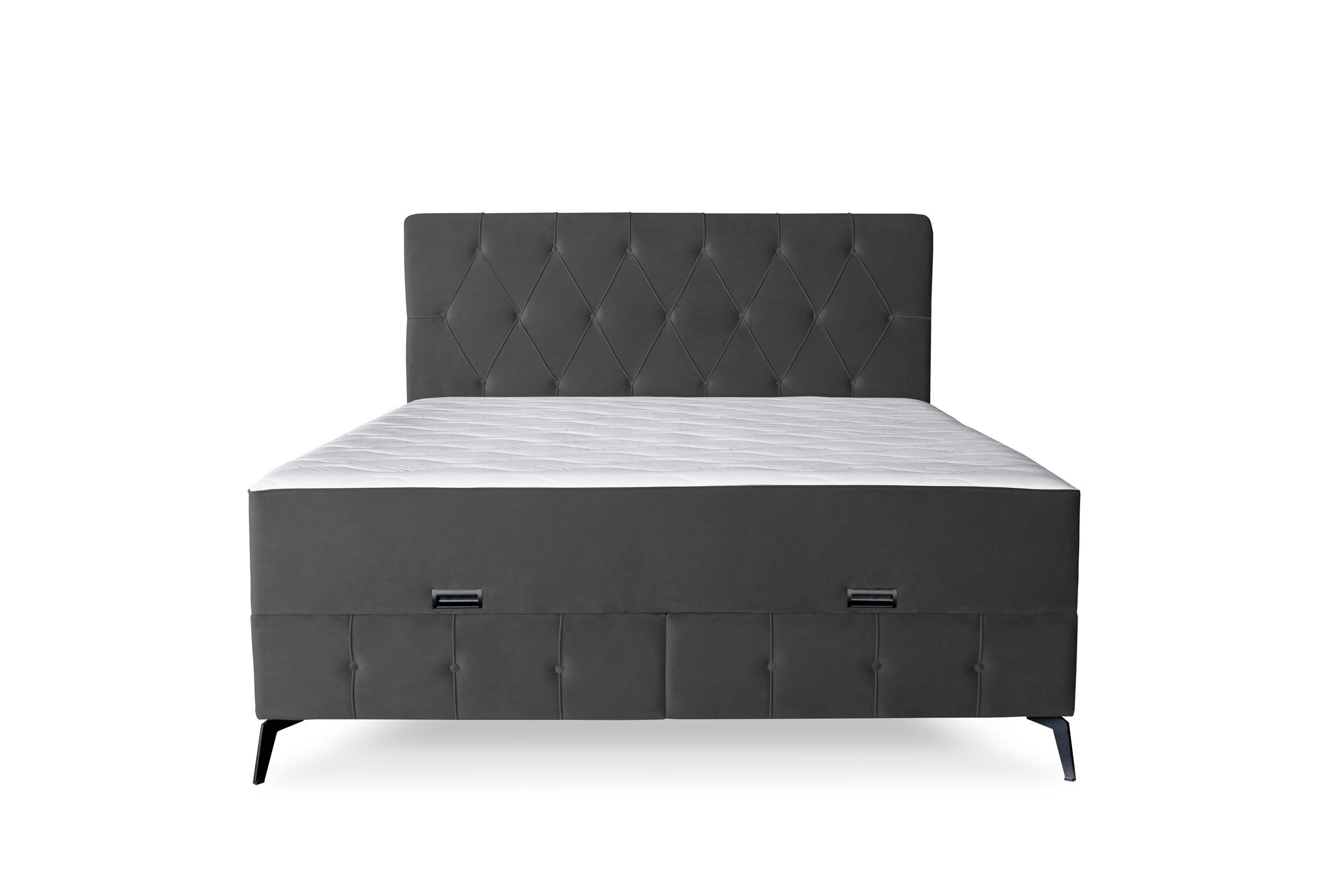 Pat Boxspring, 160/200 cm, antracit