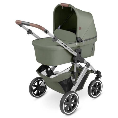 DEČJA KOLICA  SALSA 4 AIR OLIVE  - boja aluminijuma, Osnovno, tekstil/metal - ABC Design