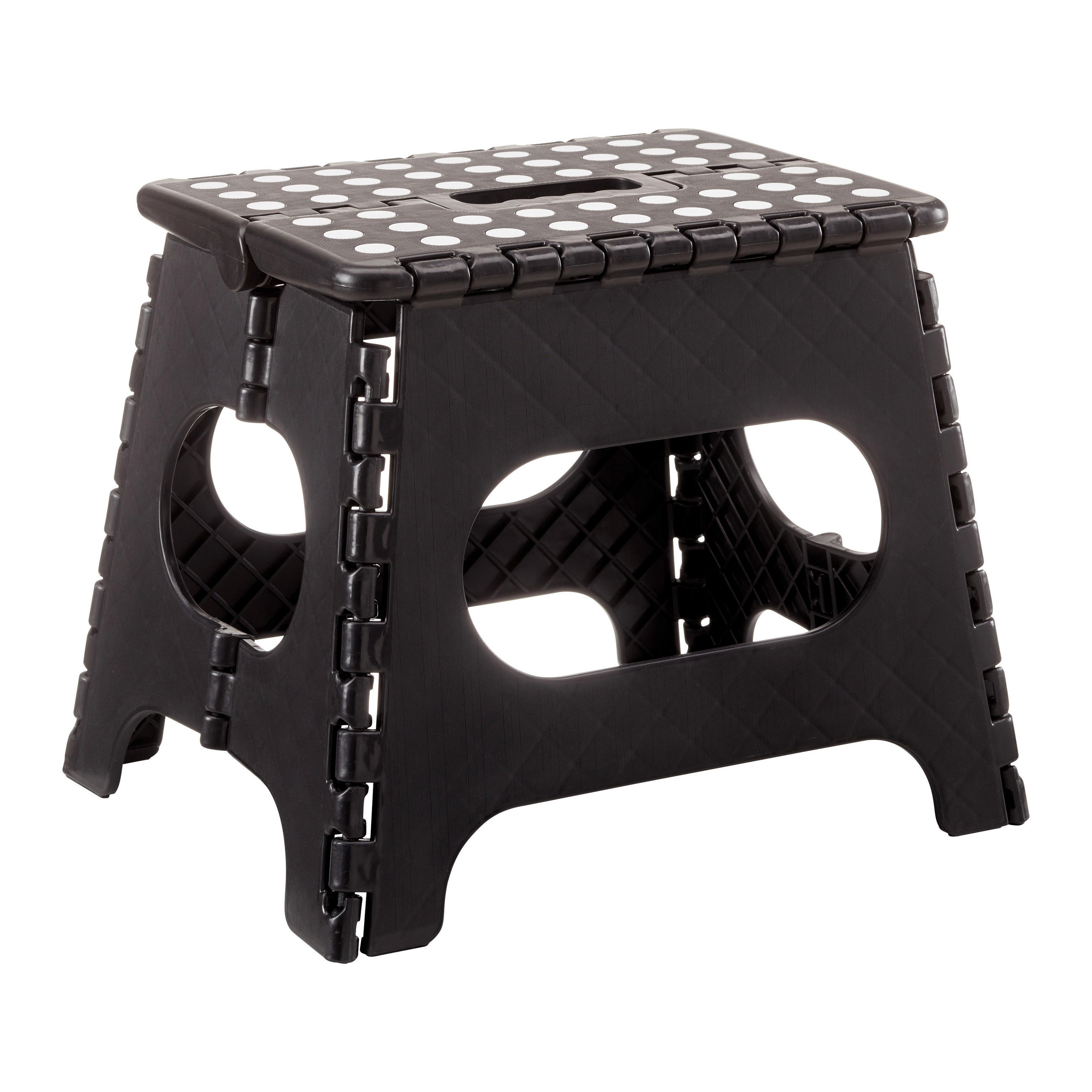 KLAPPHOCKER Schwarz  - Schwarz, KONVENTIONELL, Kunststoff (34/27/26cm)