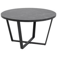 COUCHTISCH in Metall, Holzwerkstoff 77/77/44 cm  - Schwarz, Design, Holzwerkstoff/Metall (77/77/44cm) - MID.YOU