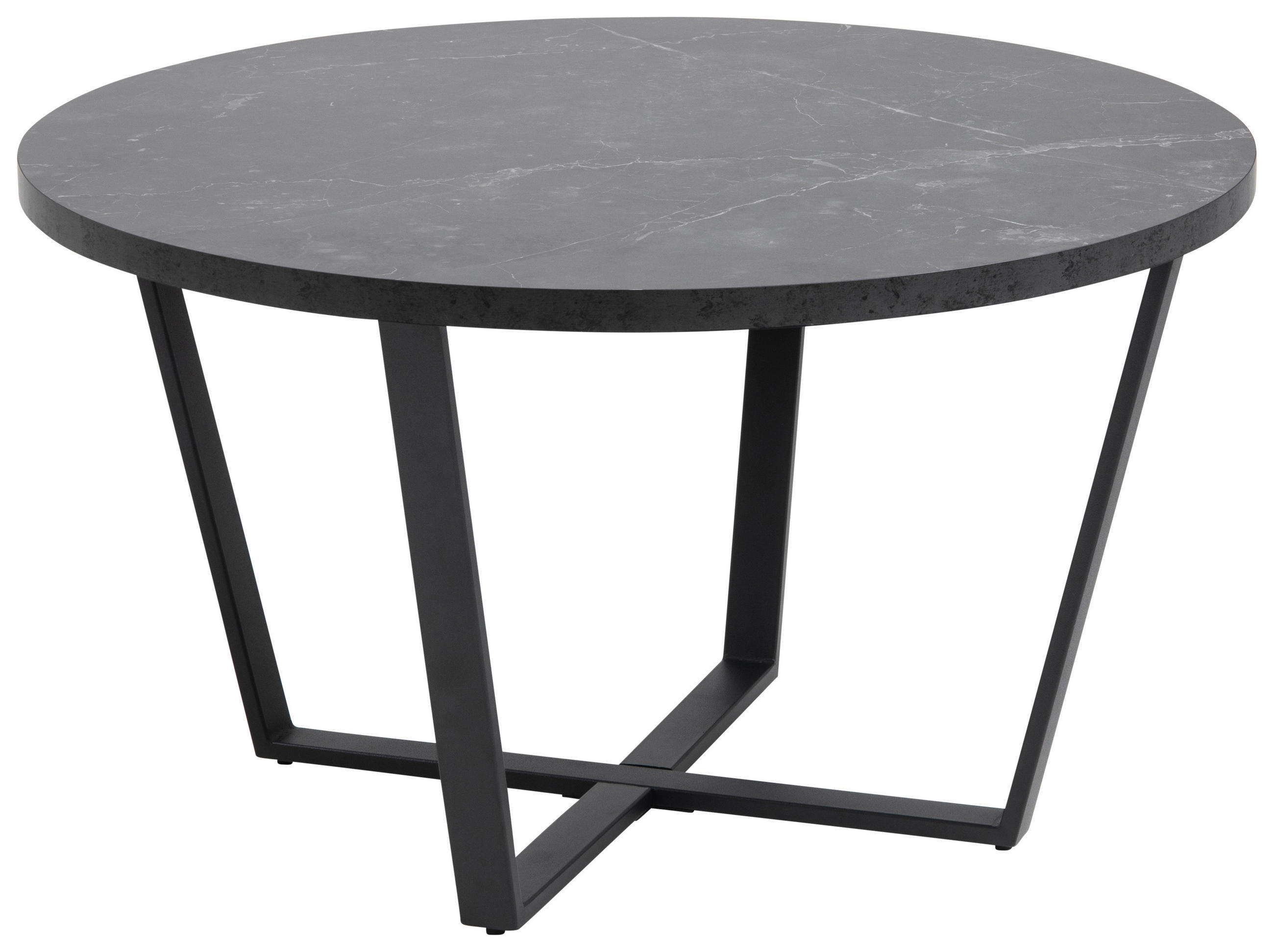 Carryhome Couchtisch Schwarz 77x44x77 cm