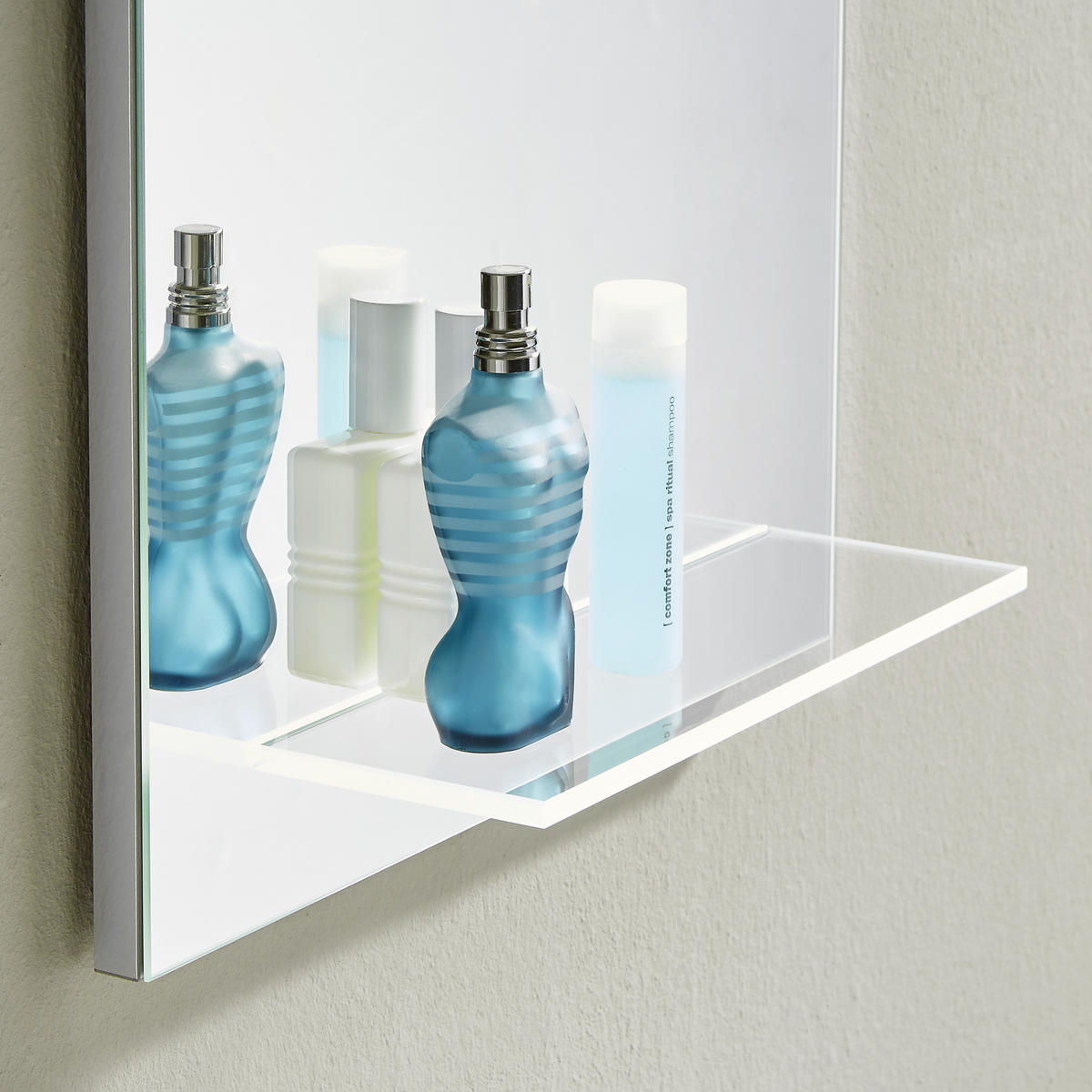 GÄSTEBAD - Eichefarben/Weiß, KONVENTIONELL, Glas/Holzwerkstoff (60cm) - Novel