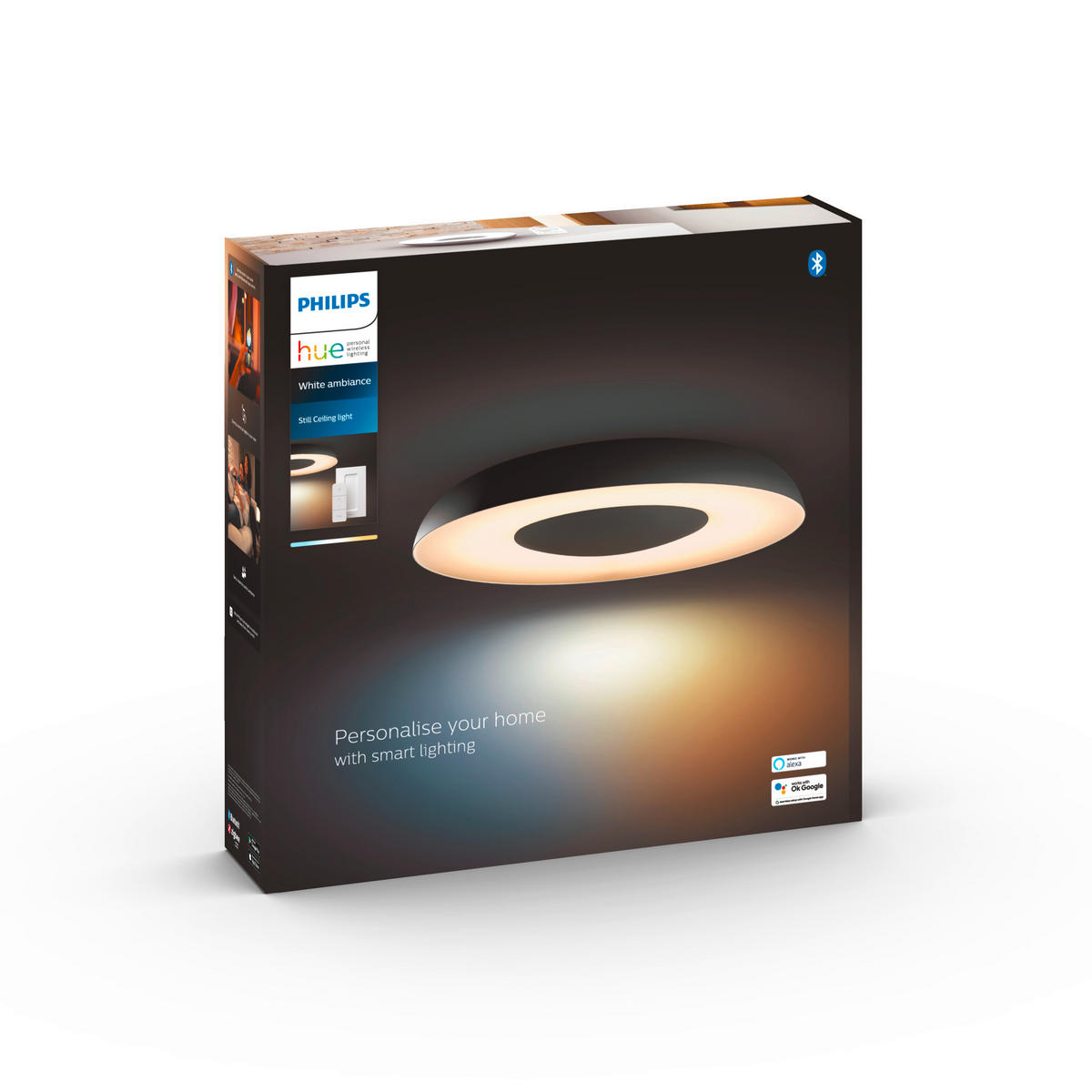 PLAFONIERĂ CU LED - negru, Design, metal (39,1/7,1cm) - Philips HUE