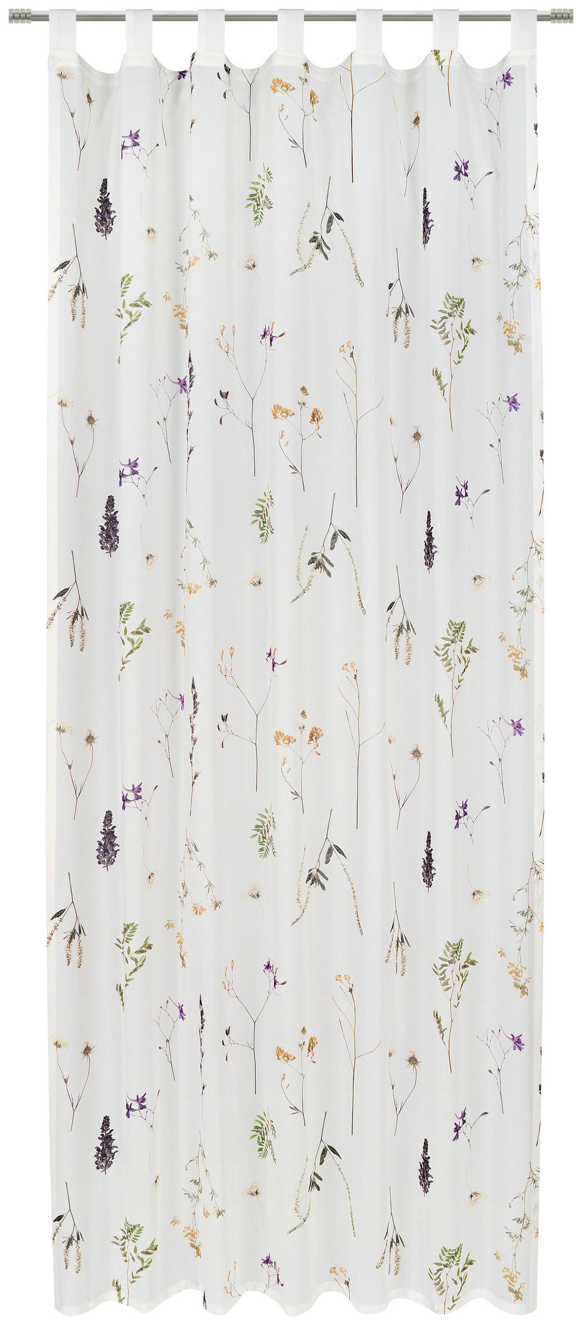 ZÁVĚS S POUTKY, poloprůhledné,  - bílá, Trend, textil (140/255cm) - Esposa