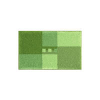 BADEMATTE Grün 50/80 cm  - Grün, Basics, Kunststoff/Textil (50/80cm) - Grund
