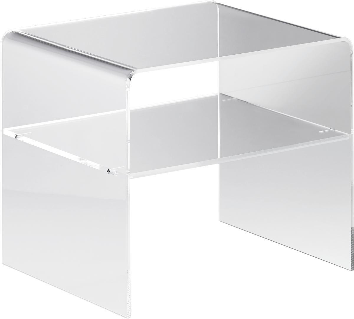 BEISTELLTISCH 40/33/35 cm Klar - Klar, Design, Kunststoff (40/33/35cm)