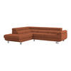 ECKSOFA in Drell Rostfarben  - Rostfarben, Modern, Textil/Metall (230/270cm) - MID.YOU