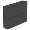 HÄNGESCHUHSCHRANK Anthrazit  - Anthrazit, Design, Glas/Holzwerkstoff (110/82/22cm) - Moderano