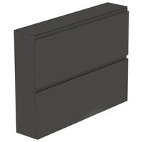 HÄNGESCHUHSCHRANK Gardasee  in 110/82/22 cm  - Anthrazit, Design, Glas/Holzwerkstoff (110/82/22cm) - Moderano