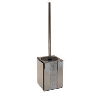 WC KEFE-SZETT fém  műanyag   - króm/szürke, Basics, műanyag/Üveg (10/41/10cm) - Sadena