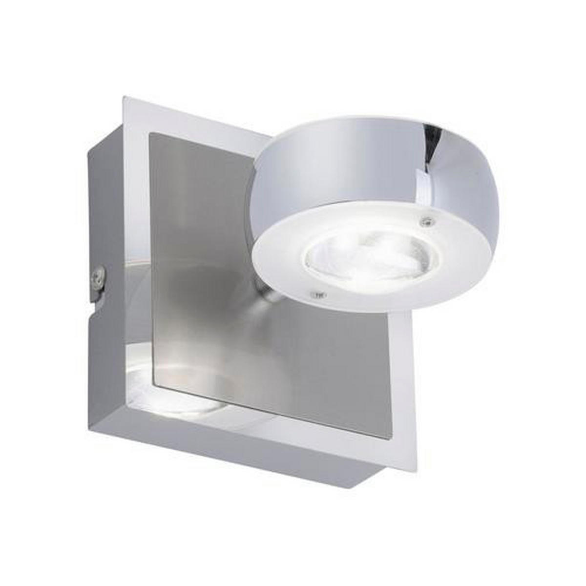 LED-WANDLEUCHTE Lolasmart-Opti   - Silberfarben, Design, Kunststoff/Metall (12/12/14cm)