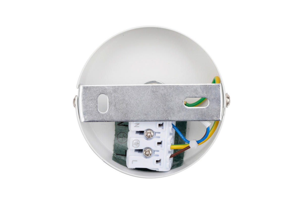 LED-STRAHLER Puk 8/10,8 cm   - Weiß, Design, Metall (8/10,8cm) - Novel