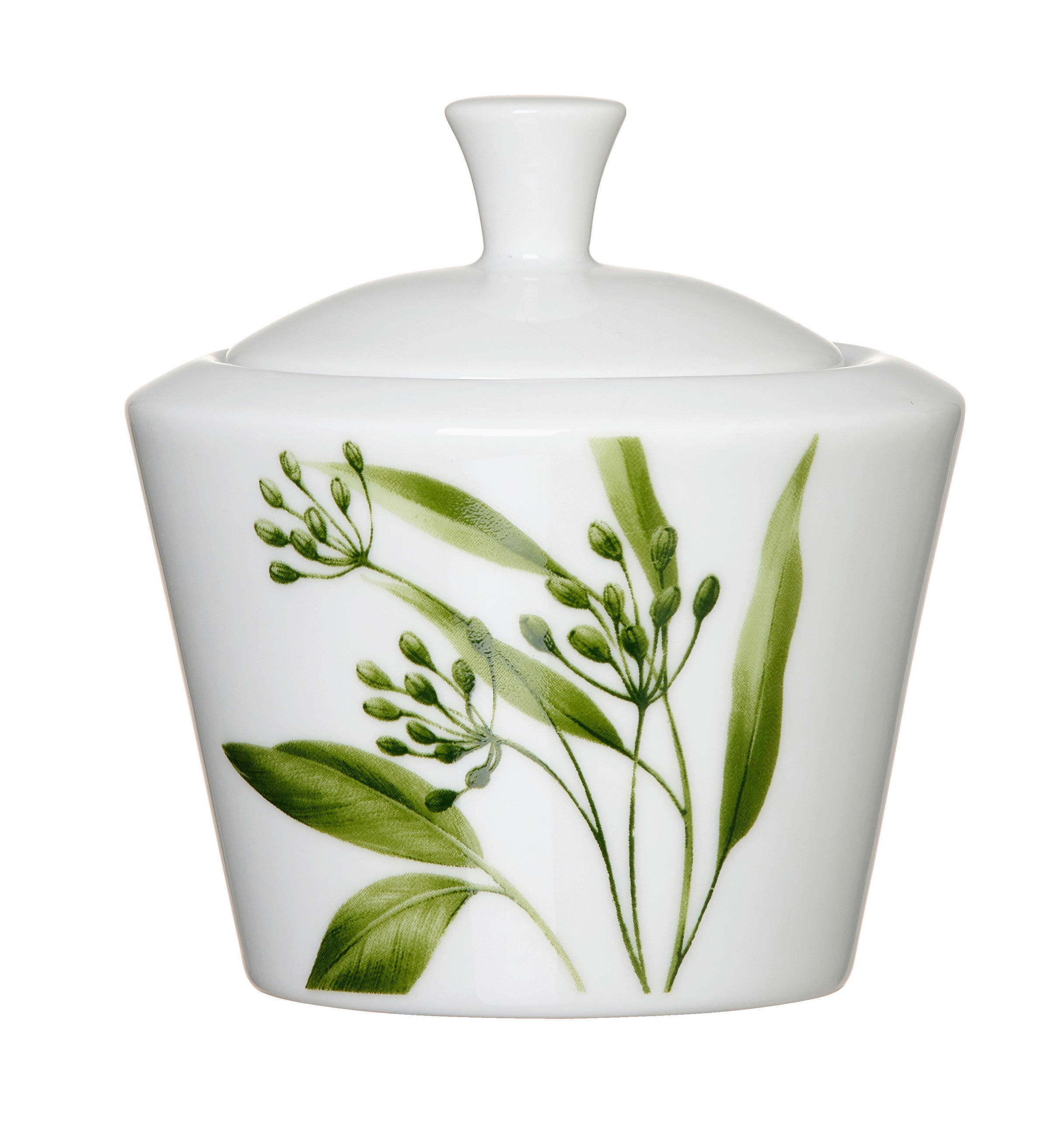 ZUCKERDOSE Evora Keramik   - Weiß/Grün, KONVENTIONELL, Keramik (9/9/8cm) - Ritzenhoff Breker