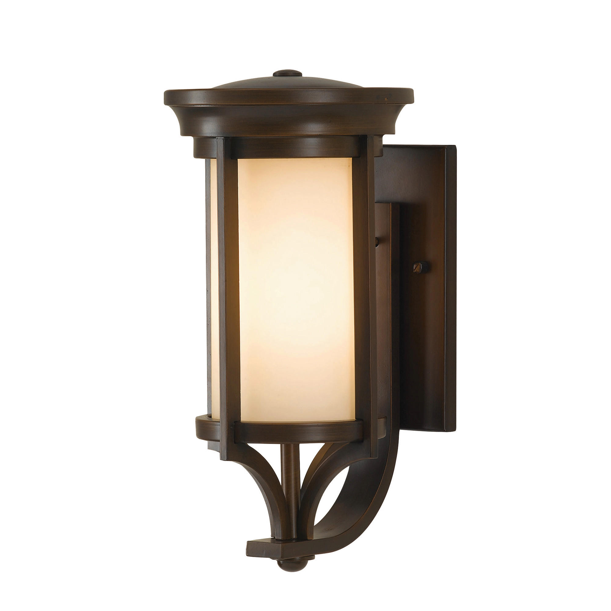 AUßENWANDLEUCHTE Elstead FE-MERRILL1-S   - Bronzefarben, KONVENTIONELL, Glas/Metall (19.4/38.8/24.1cm) - Elstead Lighting