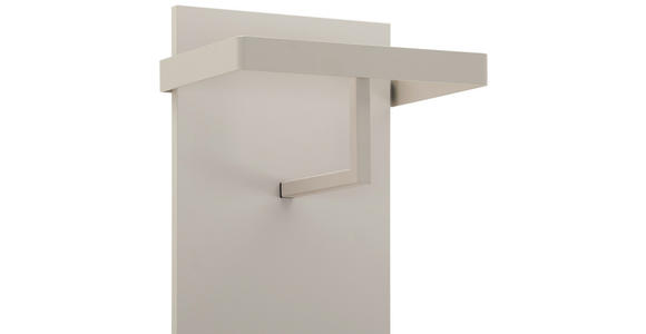 GARDEROBENPANEEL  in 35/160/25 cm  - Taupe, Design, Holzwerkstoff/Metall (35/160/25cm) - Dieter Knoll