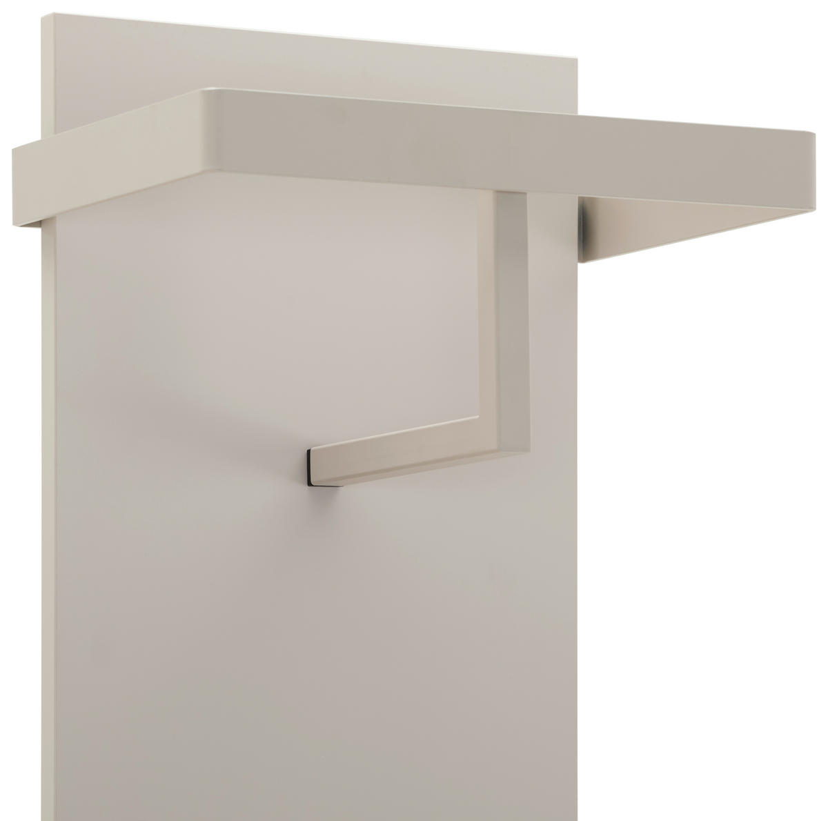 GARDEROBENPANEEL  in 35/160/25 cm  - Taupe, Design, Holzwerkstoff/Metall (35/160/25cm) - Dieter Knoll