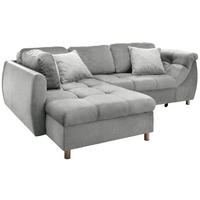 KUTNA GARNITURA tekstil  srebrne boje   - srebrne boje/boje kroma, Design, tekstil/plastika (190/250cm) - Livetastic