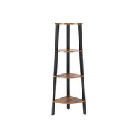 REGAL  33,9/124,5/33,9 cm Braun, Schwarz  - Schwarz/Braun, Basics, Holzwerkstoff (33,9/124,5/33,9cm) - Boxxx