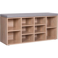 LAVICA DO PREDSIENE, 104/48/30 cm - sivá/farba duba, Trend, kompozitné drevo (104/48/30cm) - Boxxx