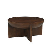 COUCHTISCH Mangoholz massiv 90/90/42 cm rund Braun  - Braun, Design, Holz (90/90/42cm) - MID.YOU