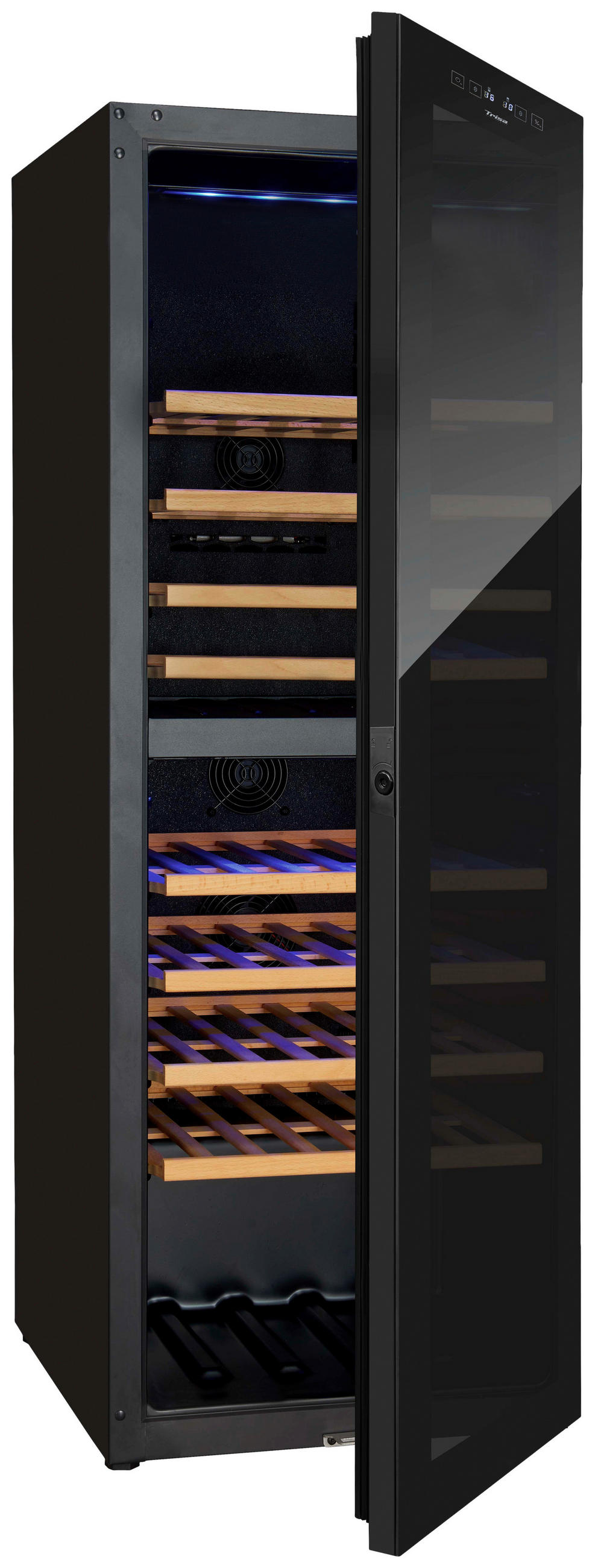 WEINKÜHLSCHRANK 7743.6812  - Schwarz, Basics, Metall (129/50/60cm)