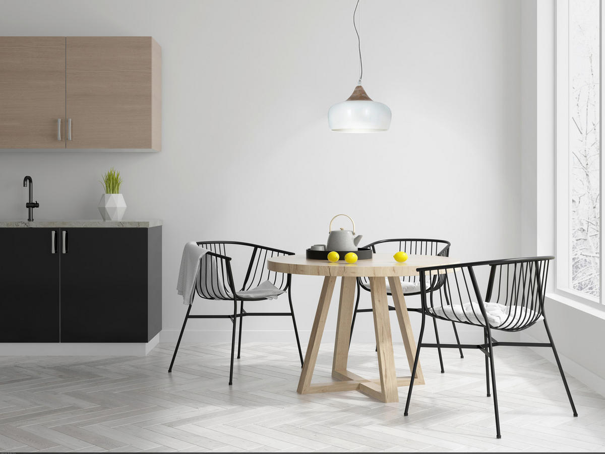 HÄNGELEUCHTE JAIPUR 30/34 cm   - Weiß, KONVENTIONELL, Holzwerkstoff/Metall (30/34cm) - Näve