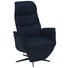 RELAXSESSEL in Leder Blau - Blau/Schwarz, Design, Leder/Metall (77/114/86cm) - Welnova RELAXSESSEL in Leder Blau - Blau/Schwarz, Design, Leder/Metall (77/114/86cm) - Welnova