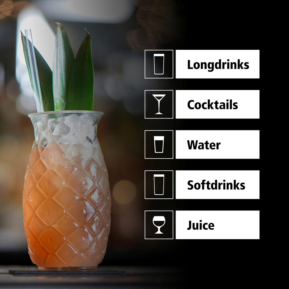 GLÄSERSET TIKI  12-teilig  - Klar, Basics, Glas (8,5/14,5cm)