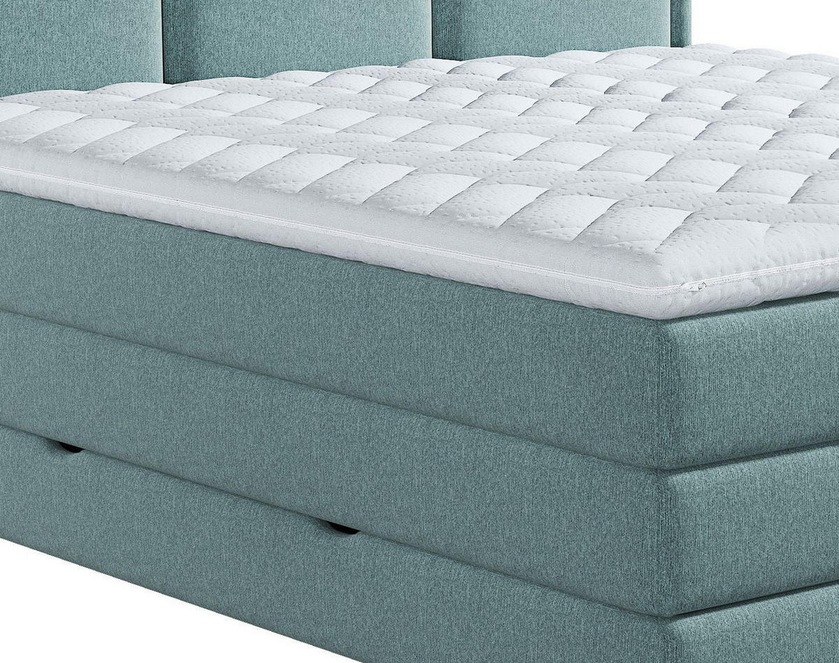 BOXSPRINGBETT 180/200 cm  in Türkis  - Türkis, Design, Kunststoff/Textil (180/200cm) - MID.YOU