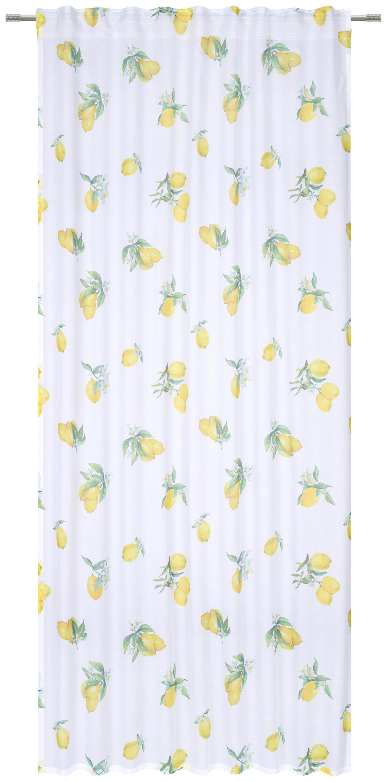 HOTOVÝ ZÁVES, polopriehľadné, 140/245 cm - žltá/biela, Lifestyle, textil (140/245cm) - Esposa