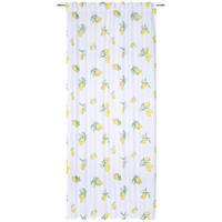 HOTOVÝ ZÁVĚS, poloprůhledné, 140/245 cm - bílá/žlutá, Lifestyle, textil (140/245cm) - Esposa