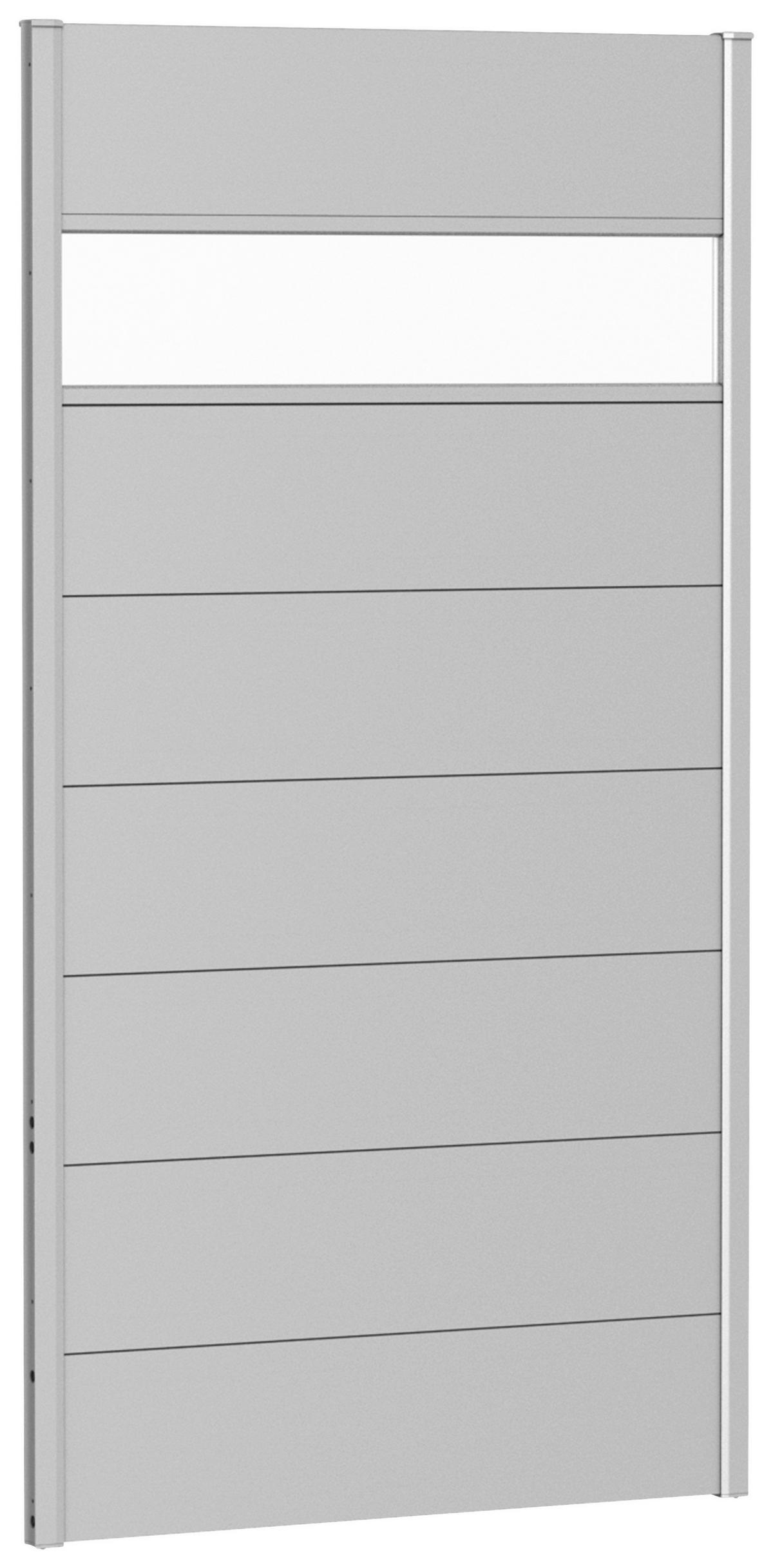 SICHTSCHUTZ - Silberfarben, Basics, Kunststoff/Metall (96/182/4,4cm) - Biohort