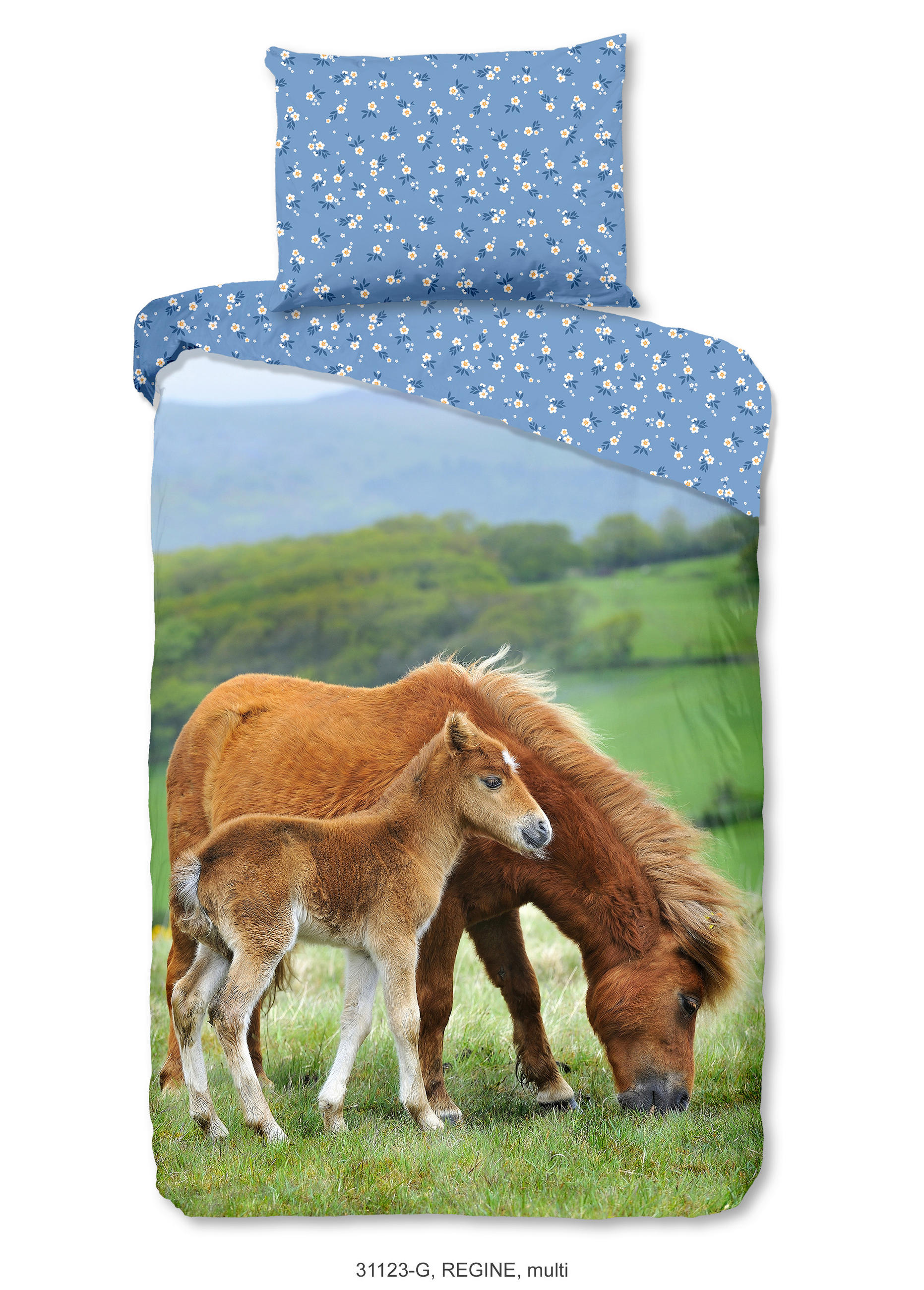 KINDERBETTWÄSCHE 140/200 cm  - Blau/Multicolor, Trend, Textil (140/200cm)