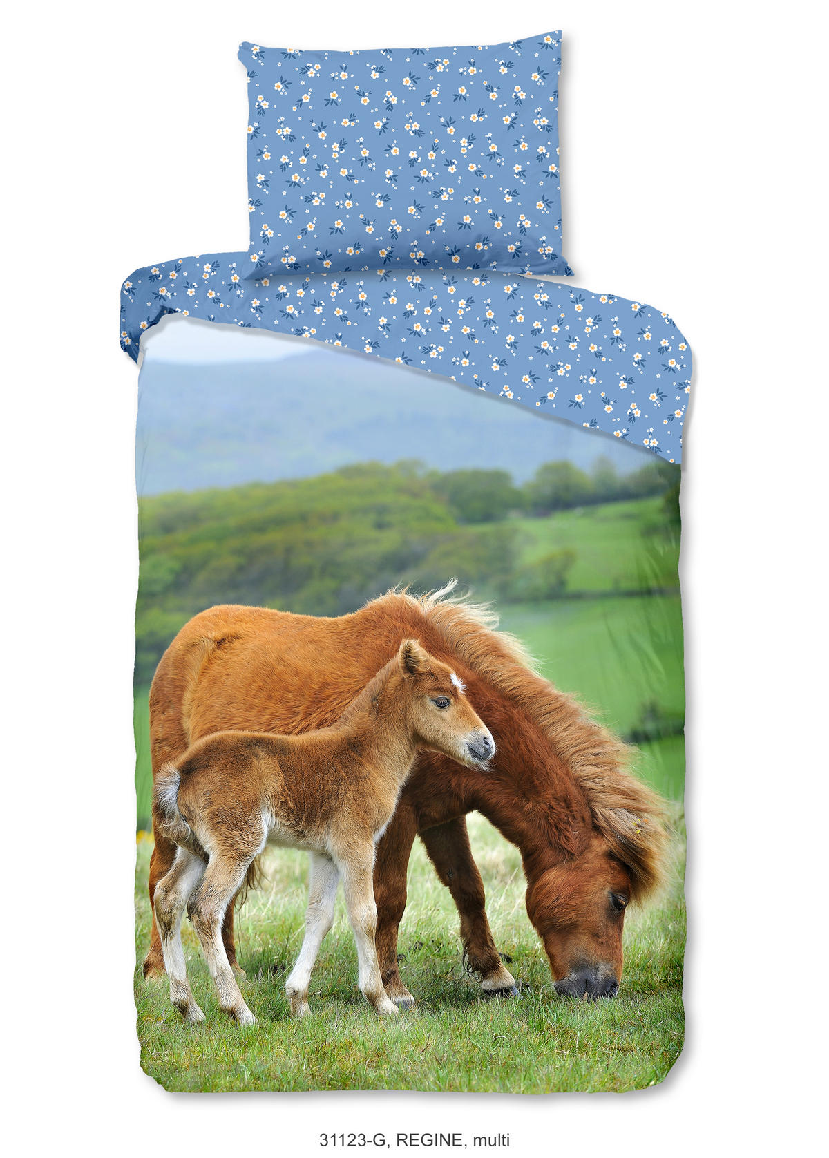 KINDERBETTWÄSCHE 140/200 cm  - Blau/Multicolor, Trend, Textil (140/200cm)