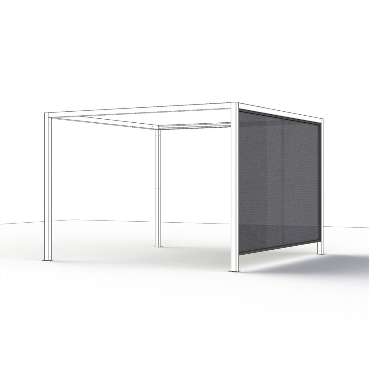 PAVILLON 315/217/315 cm   - Anthrazit, Basics, Metall (315/217/315cm) - Siena Garden