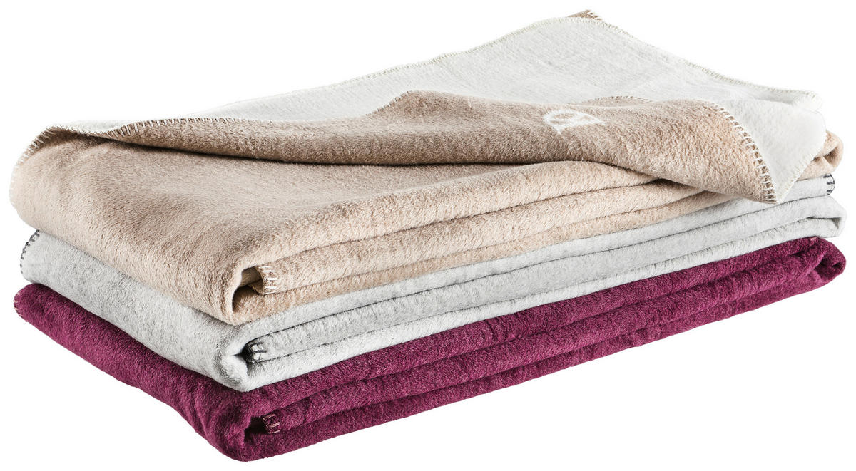 WOHNDECKE FRAME 150/200 cm  - Anthrazit/Silberfarben, Design, Textil (150/200cm) - Dieter Knoll