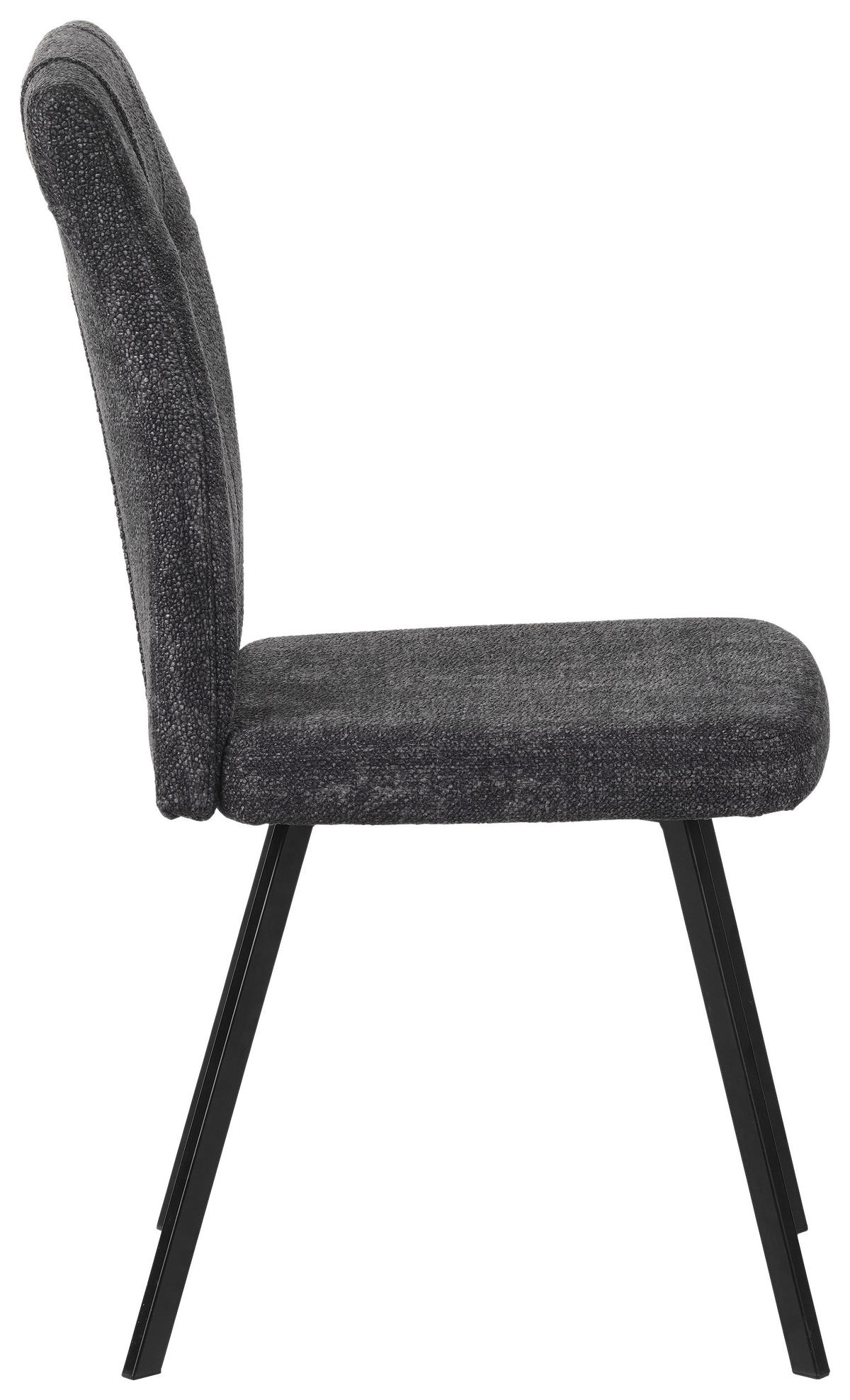 ŽIDLE, šedá - šedá/černá, Design, kov/textil (45/92/59cm) - Boxxx
