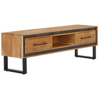 LOWBOARD  in 160/50/40 cm  - Schwarz/Akaziefarben, LIFESTYLE, Holz/Stein (160/50/40cm) - MID.YOU