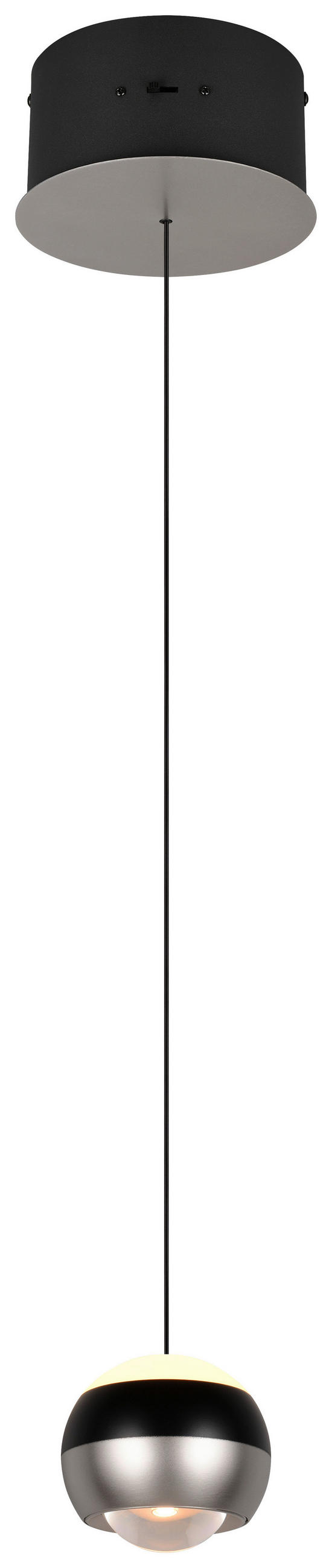 LED-HÄNGELEUCHTE 15,5/150 cm  - Schwarz/Nickelfarben, Design, Metall (15,5/150cm) - Trio Leuchten