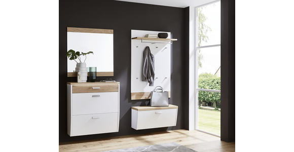 GARDEROBE in 200/200/32 cm - Eichefarben/Weiß, Design, Holz/Holzwerkstoff (200/200/32cm) - Dieter Knoll