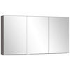 SPIEGELSCHRANK 120/64/20 cm  - Graphitfarben, MODERN, Glas/Holzwerkstoff (120/64/20cm) - Held