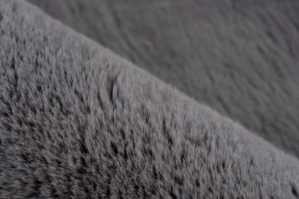 HOCHFLORTEPPICH 200/290 cm Graphitfarben rechteckig  - Graphitfarben, Basics, Textil (200/290cm) - Kayoom