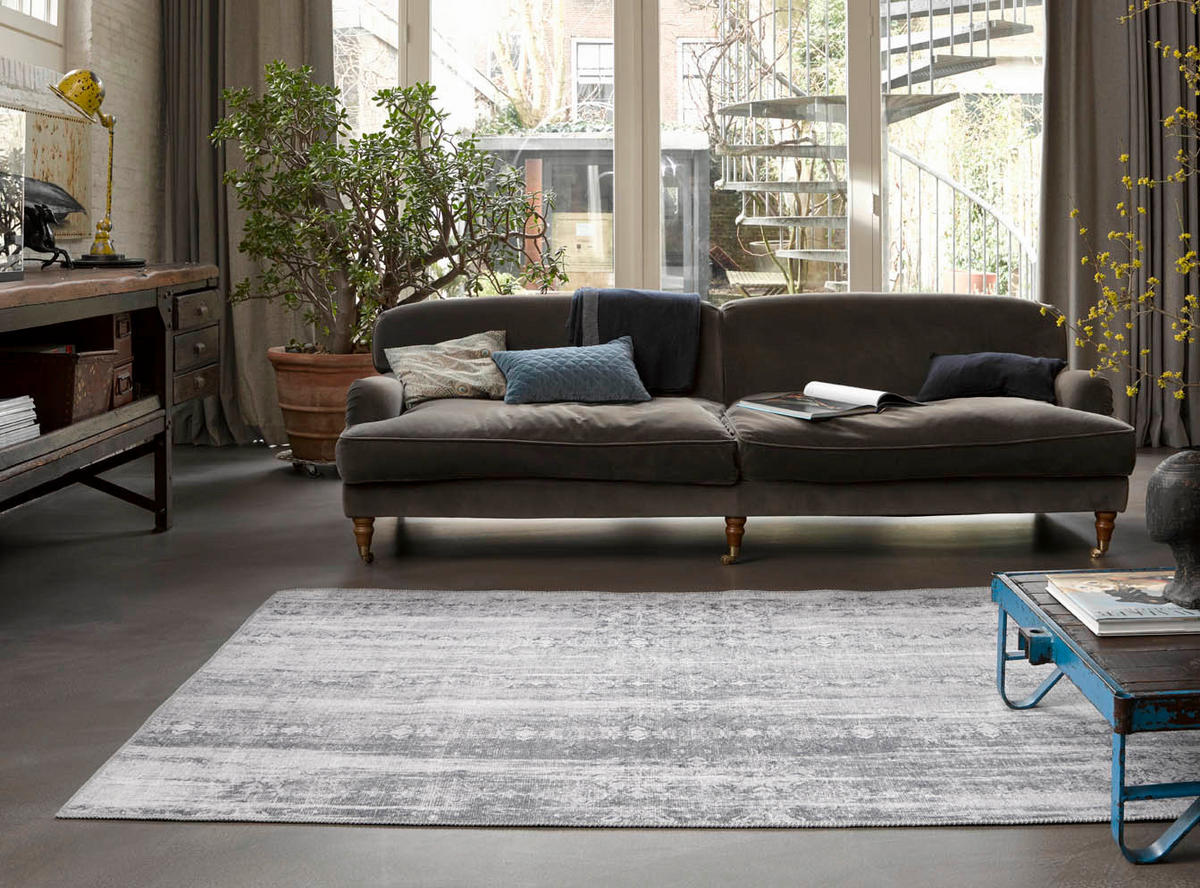 WEBTEPPICH 160/230 cm Alaska Grau, Weiß  - Weiß/Grau, LIFESTYLE, Textil (160/230cm) - Novel